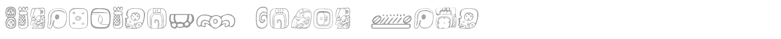 MesoAmerica Dings Four font preview